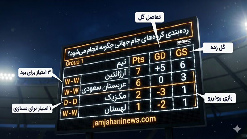 رده بندی گروه های جام جهانی چگونه انجام می‌ شود؟