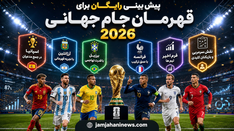 پیش بینی رایگان برای قهرمان جام جهانی 2026